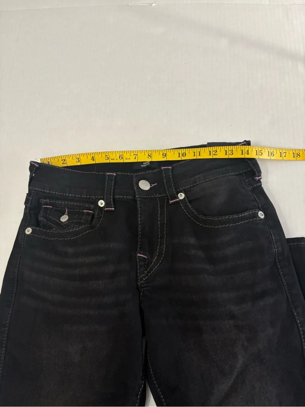 True Religion Jeans Geno Big T Flap Men's Relaxed Slim 700046 sz 29 inseam 31.5”